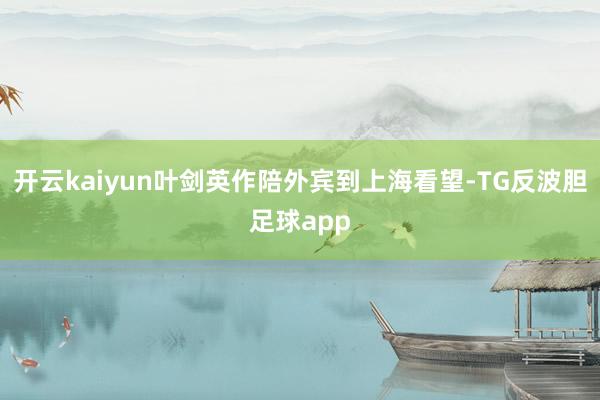 开云kaiyun叶剑英作陪外宾到上海看望-TG反波胆足球app