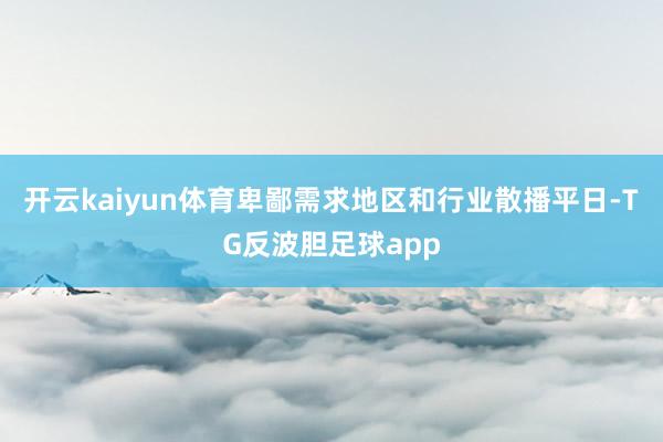 开云kaiyun体育卑鄙需求地区和行业散播平日-TG反波胆足球app