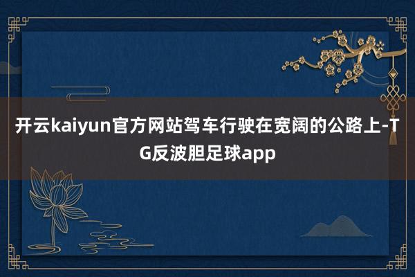 开云kaiyun官方网站驾车行驶在宽阔的公路上-TG反波胆足球app
