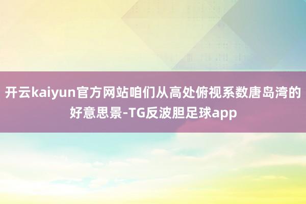 开云kaiyun官方网站咱们从高处俯视系数唐岛湾的好意思景-TG反波胆足球app