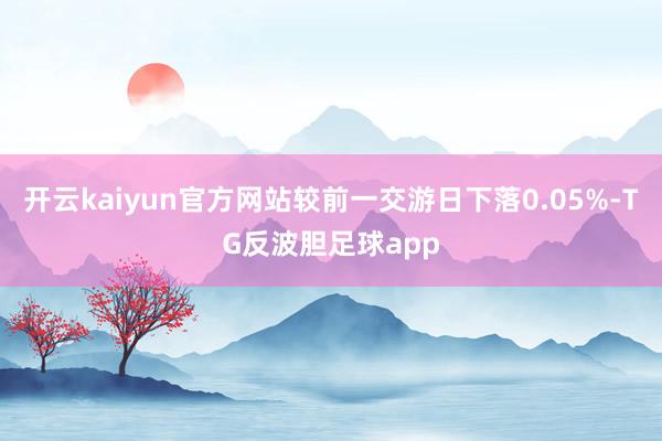 开云kaiyun官方网站较前一交游日下落0.05%-TG反波胆足球app