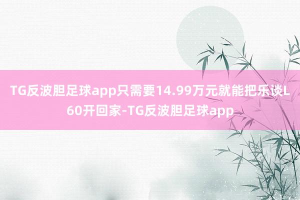 TG反波胆足球app只需要14.99万元就能把乐谈L60开回家-TG反波胆足球app