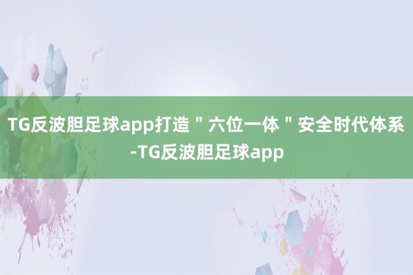 TG反波胆足球app打造＂六位一体＂安全时代体系-TG反波胆足球app