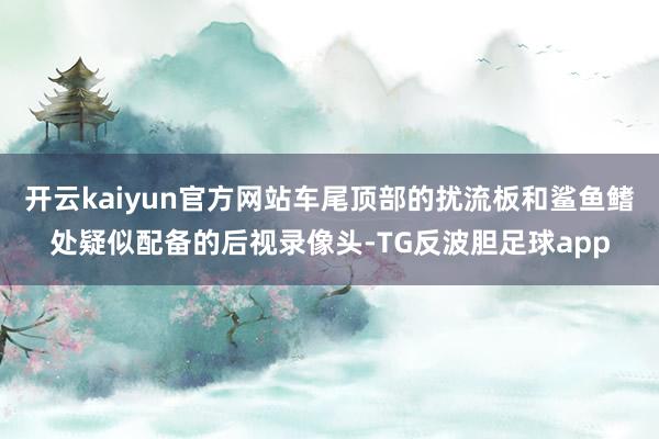 开云kaiyun官方网站车尾顶部的扰流板和鲨鱼鳍处疑似配备的后视录像头-TG反波胆足球app