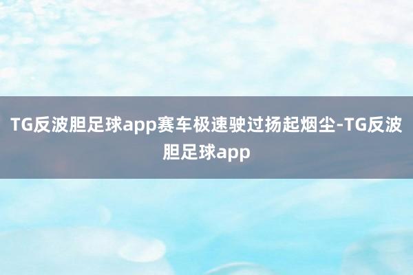 TG反波胆足球app赛车极速驶过扬起烟尘-TG反波胆足球app