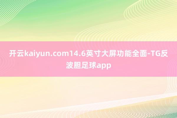 开云kaiyun.com14.6英寸大屏功能全面-TG反波胆足球app