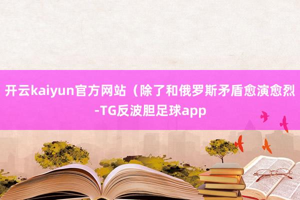 开云kaiyun官方网站（除了和俄罗斯矛盾愈演愈烈-TG反波胆足球app