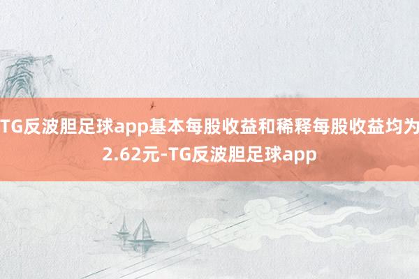 TG反波胆足球app基本每股收益和稀释每股收益均为2.62元-TG反波胆足球app