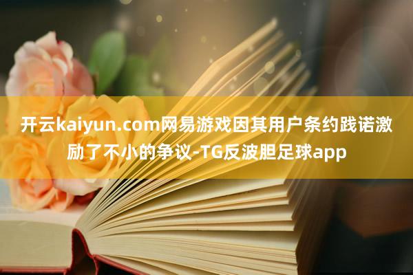 开云kaiyun.com网易游戏因其用户条约践诺激励了不小的争议-TG反波胆足球app