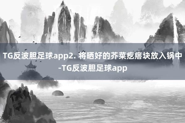 TG反波胆足球app2. 将晒好的芥菜疙瘩块放入锅中-TG反波胆足球app