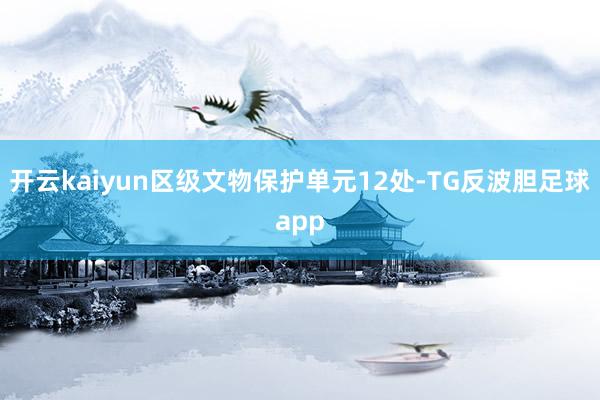 开云kaiyun区级文物保护单元12处-TG反波胆足球app