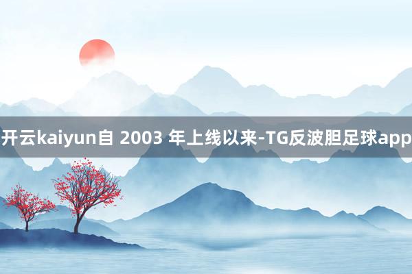 开云kaiyun自 2003 年上线以来-TG反波胆足球app