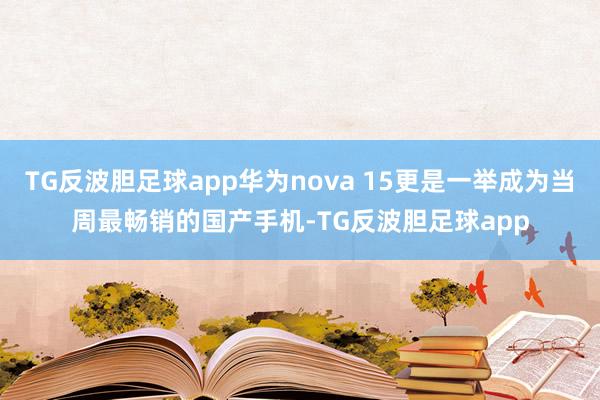 TG反波胆足球app华为nova 15更是一举成为当周最畅销的国产手机-TG反波胆足球app