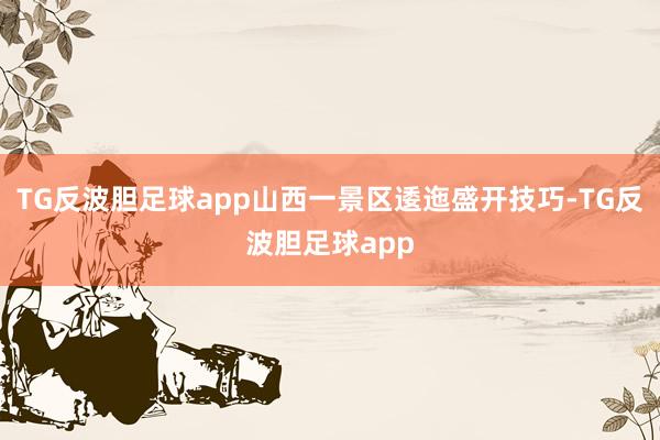 TG反波胆足球app山西一景区逶迤盛开技巧-TG反波胆足球app