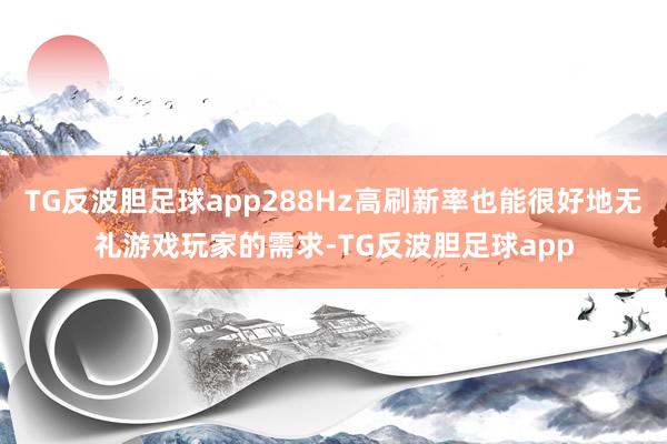 TG反波胆足球app288Hz高刷新率也能很好地无礼游戏玩家的需求-TG反波胆足球app