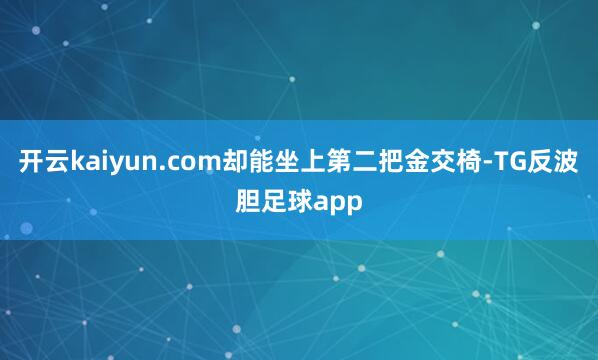 开云kaiyun.com却能坐上第二把金交椅-TG反波胆足球app
