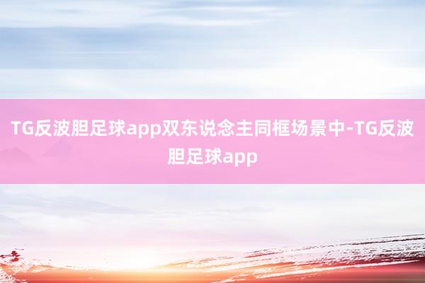 TG反波胆足球app双东说念主同框场景中-TG反波胆足球app