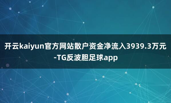 开云kaiyun官方网站散户资金净流入3939.3万元-TG反波胆足球app