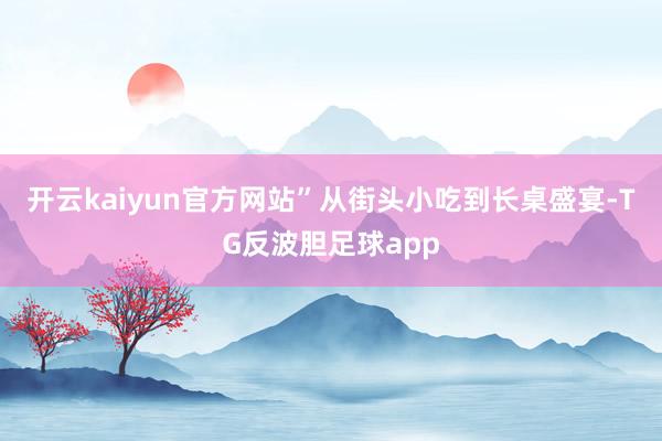 开云kaiyun官方网站”从街头小吃到长桌盛宴-TG反波胆足球app