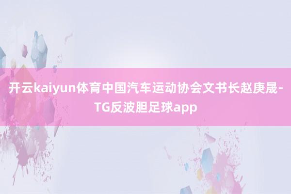 开云kaiyun体育中国汽车运动协会文书长赵庚晟-TG反波胆足球app