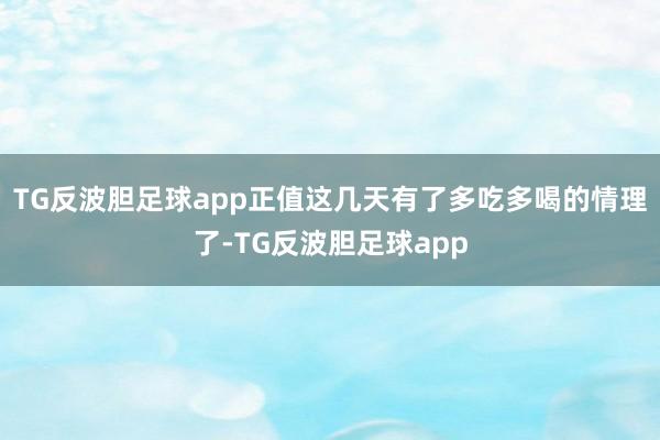 TG反波胆足球app正值这几天有了多吃多喝的情理了-TG反波胆足球app