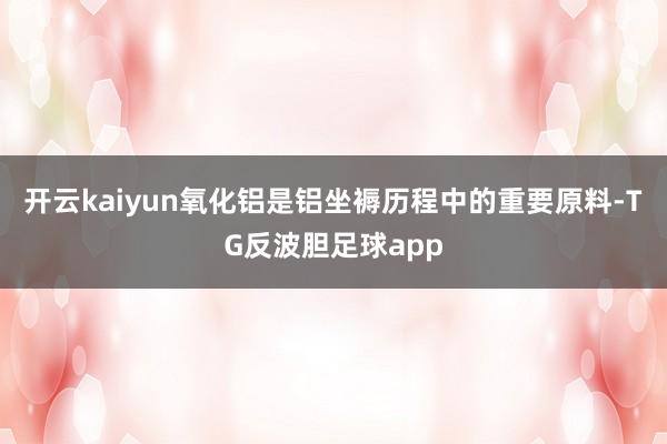 开云kaiyun氧化铝是铝坐褥历程中的重要原料-TG反波胆足球app