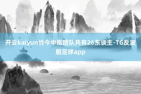 开云kaiyun当今中枢团队共有26东谈主-TG反波胆足球app