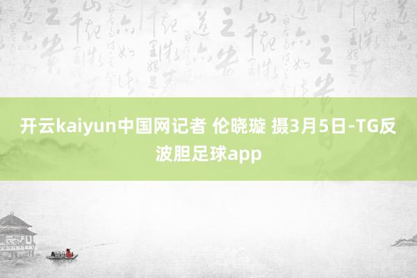 开云kaiyun中国网记者 伦晓璇 摄3月5日-TG反波胆足球app